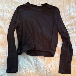 Elegant Black Long Sleeve Top